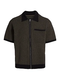 Zuma Jacquard Full-Zip Shirt