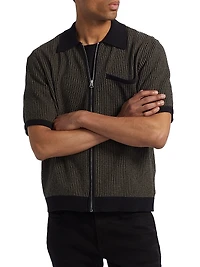 Zuma Jacquard Full-Zip Shirt