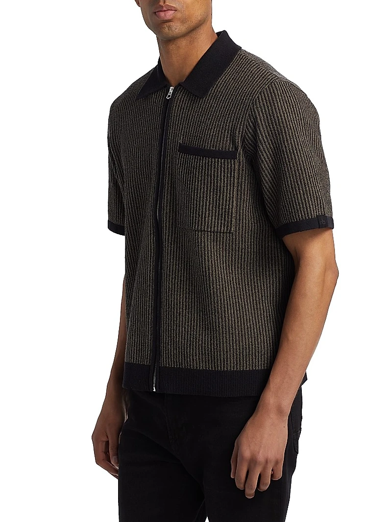 Zuma Jacquard Full-Zip Shirt