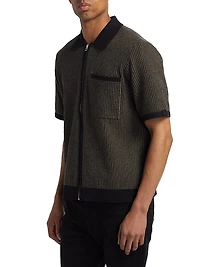 Zuma Jacquard Full-Zip Shirt