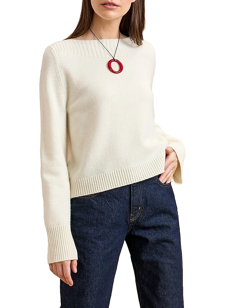 Boat-Neck Sweater