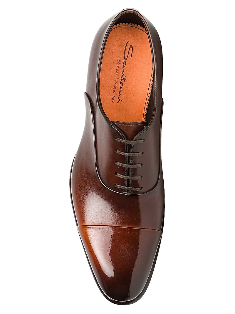 Carter Cap-Toe Leather Oxfords