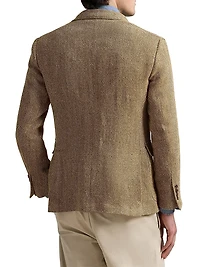 Italian Herringbone Tweed Polo Sport Coat
