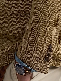 Italian Herringbone Tweed Polo Sport Coat