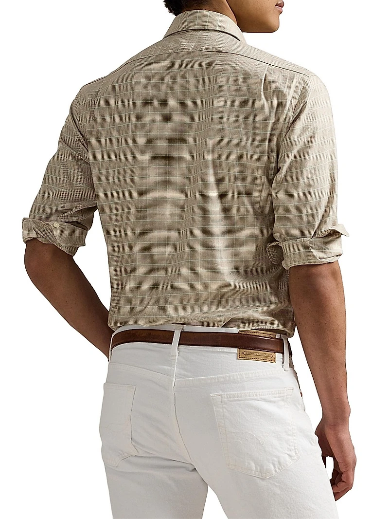Coastal Checked Cotton Twill Shirt