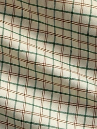 Plaid Cotton Twill Sport Shirt