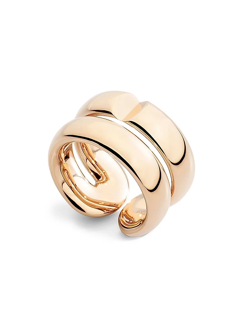 Mon Jeu 18K Rose Gold Double Band Ring