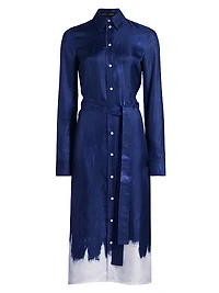 Amaya Silk Twill Midi-Shirtdress