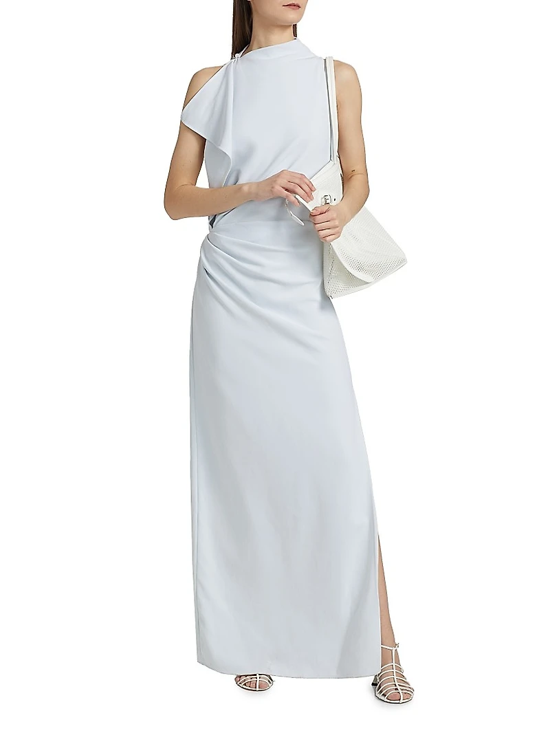 Devyn Crepe Sleeveless Maxi Dress