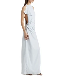 Devyn Crepe Sleeveless Maxi Dress