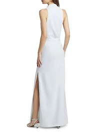Devyn Crepe Sleeveless Maxi Dress