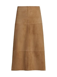 Nadia Suede Midi-Skirt