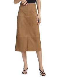Nadia Suede Midi-Skirt