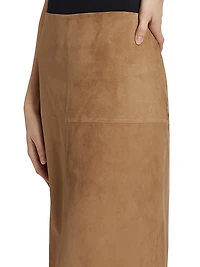 Nadia Suede Midi-Skirt