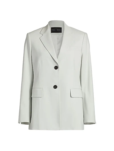 Eva Cotton Single-Breasted Jacket
