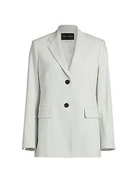 Eva Cotton Single-Breasted Jacket