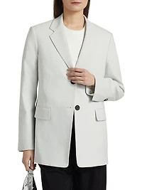 Eva Cotton Single-Breasted Jacket