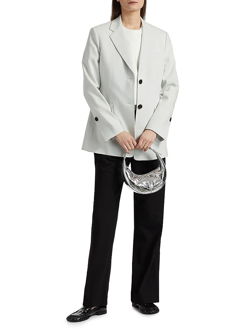 Eva Cotton Single-Breasted Jacket