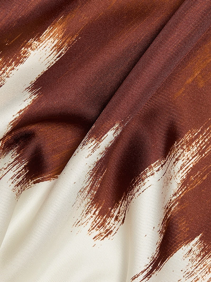 Mara Printed Silk Top