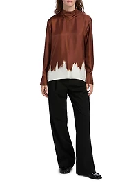 Mara Printed Silk Top