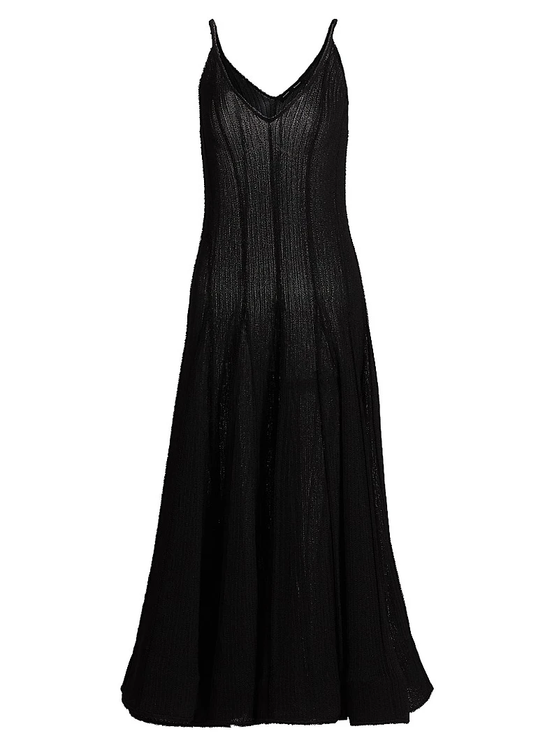 Tavia Fringe Knit Maxi Dress