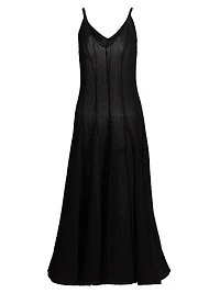 Tavia Fringe Knit Maxi Dress