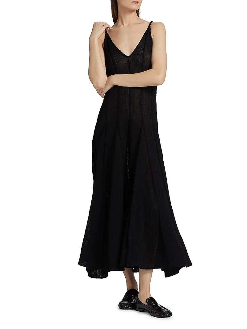 Tavia Fringe Knit Maxi Dress