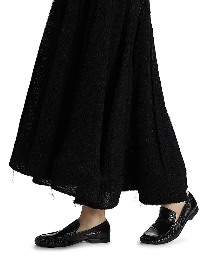 Tavia Fringe Knit Maxi Dress