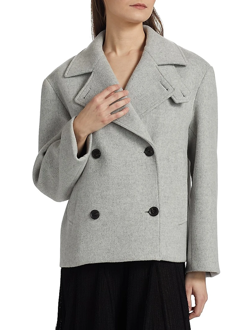 Nola Brushed Wool-Cashmere Jacket