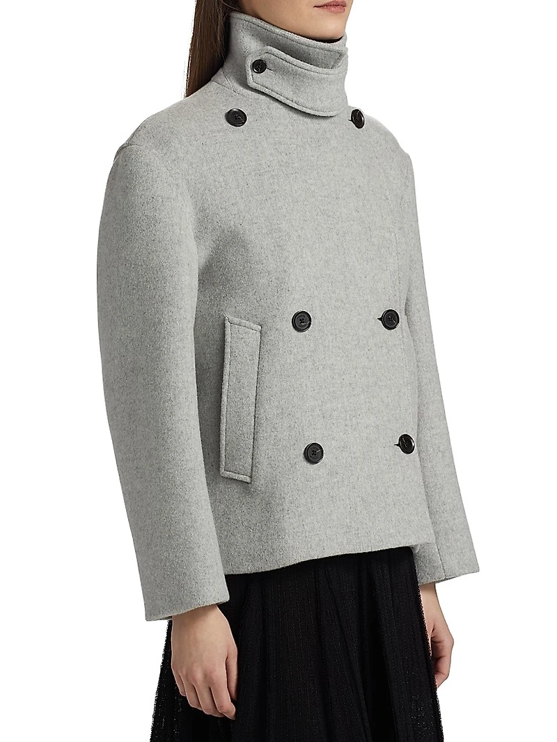 Nola Brushed Wool-Cashmere Jacket