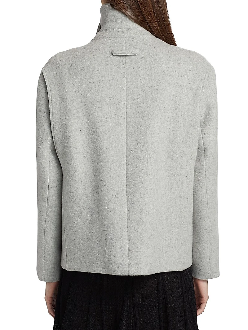 Nola Brushed Wool-Cashmere Jacket
