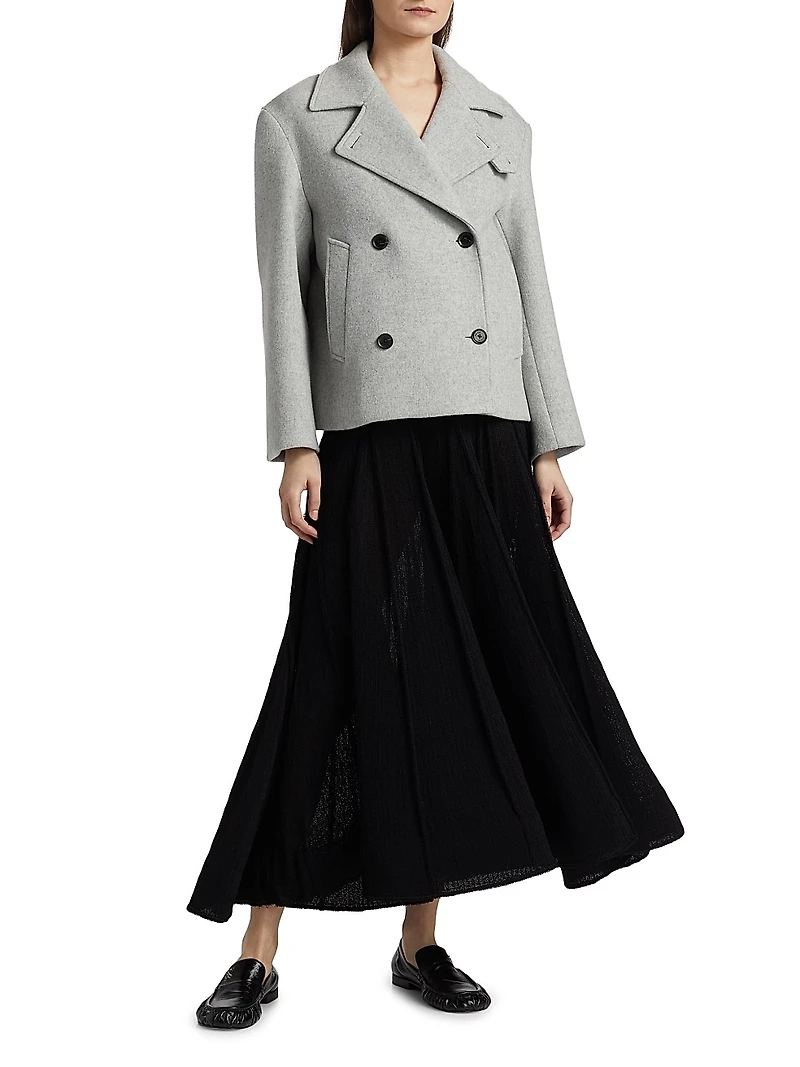 Nola Brushed Wool-Cashmere Jacket
