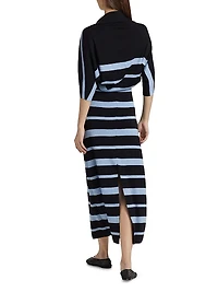 Solana Wool-Silk Midi-Dress