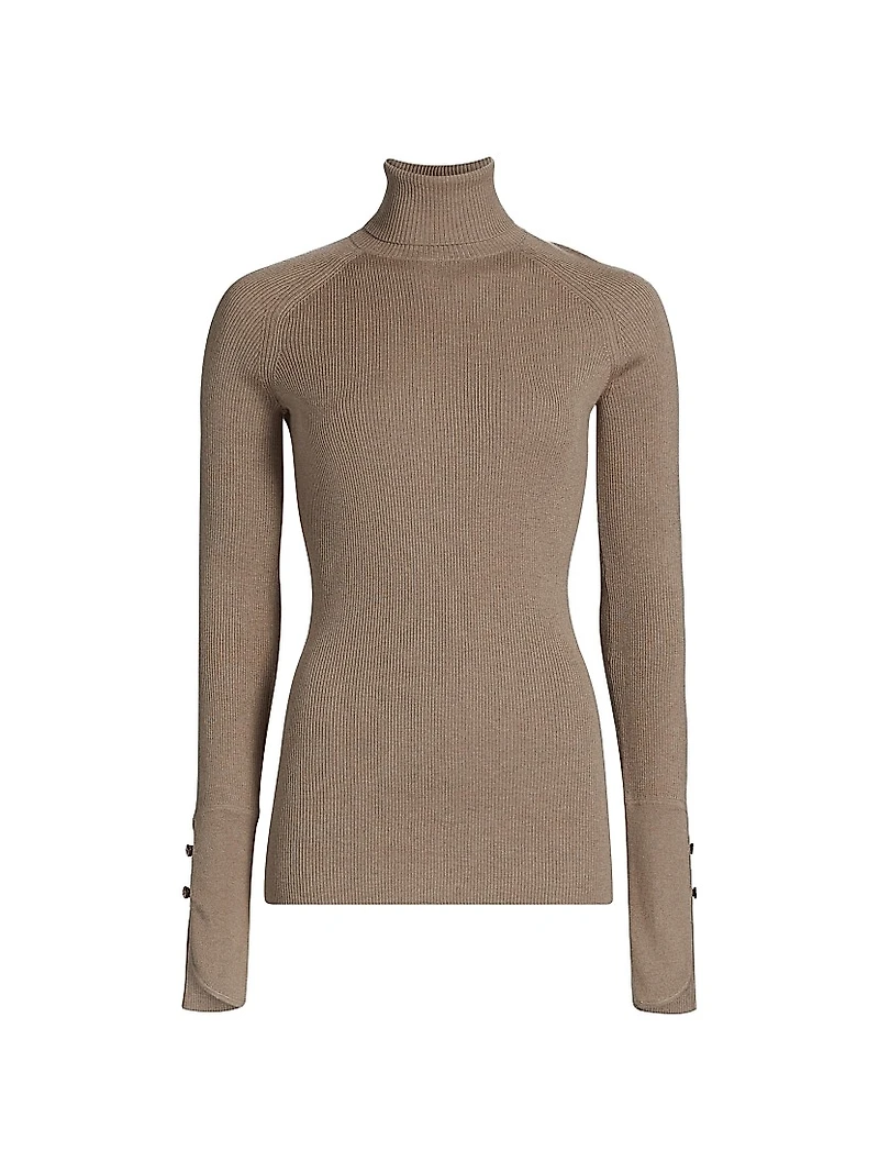 Belle Silk Turtleneck Sweater