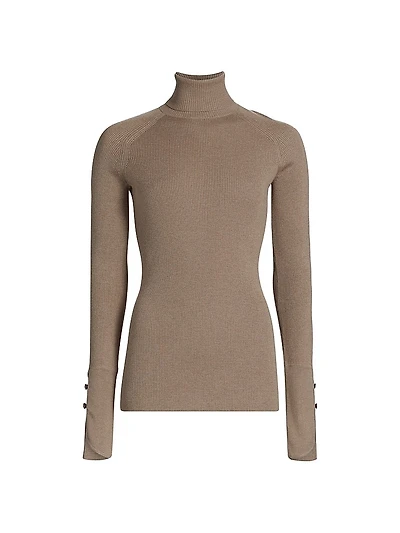 Belle Silk Turtleneck Sweater