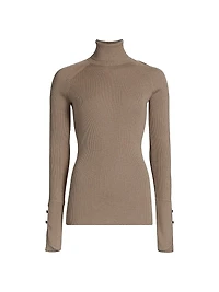 Belle Silk Turtleneck Sweater