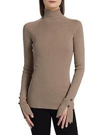 Belle Silk Turtleneck Sweater