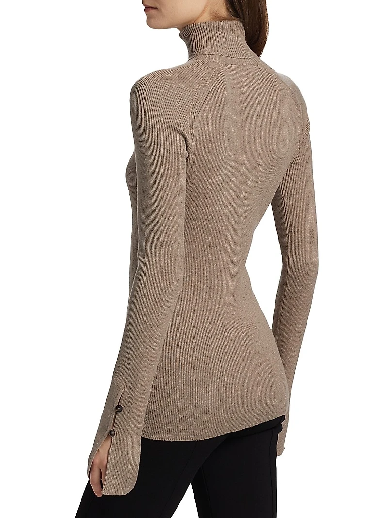 Belle Silk Turtleneck Sweater