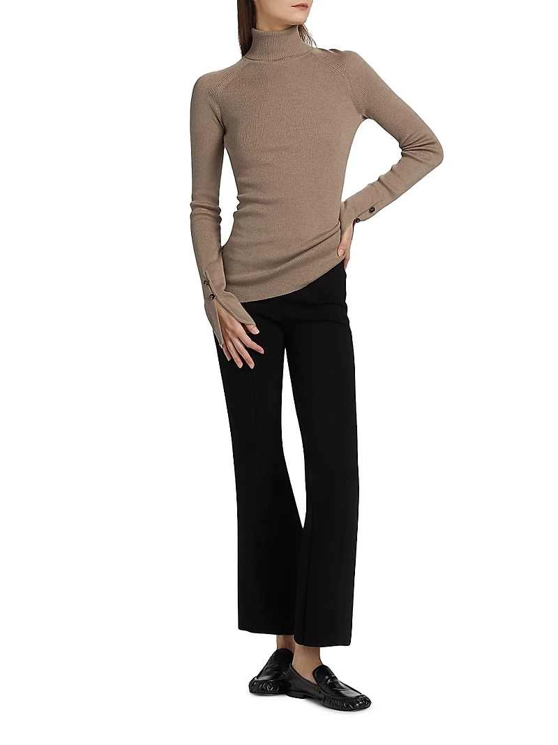 Belle Silk Turtleneck Sweater