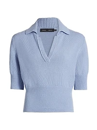 Reeve Cotton Knit Polo Sweater