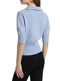 Reeve Cotton Knit Polo Sweater