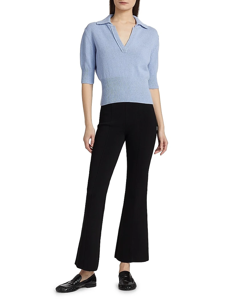 Reeve Cotton Knit Polo Sweater