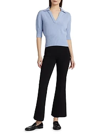 Reeve Cotton Knit Polo Sweater