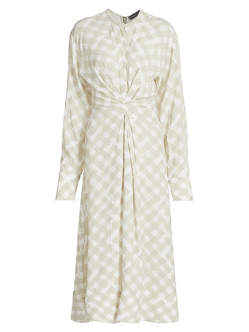 Keria Plaid Midi-Dress
