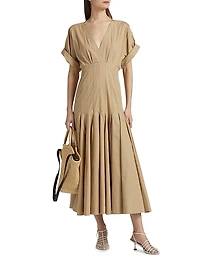Ciara Poplin Midi-Dress
