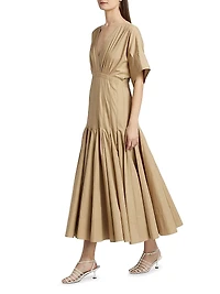 Ciara Poplin Midi-Dress
