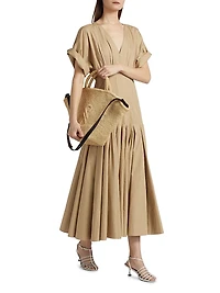 Ciara Poplin Midi-Dress