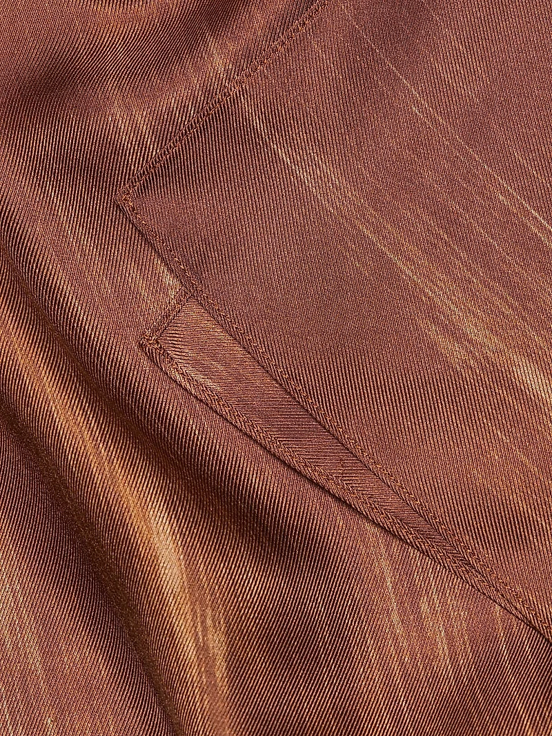 Amery Printed Twill Midi-Skirt