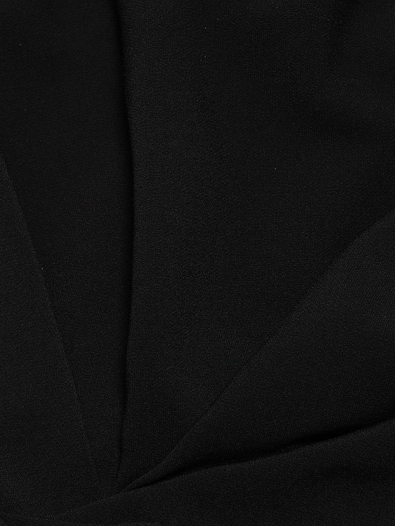 Devyn Crêpe Drape Maxi Dress