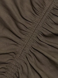 Remi Ruched V-Neck Midi Dress